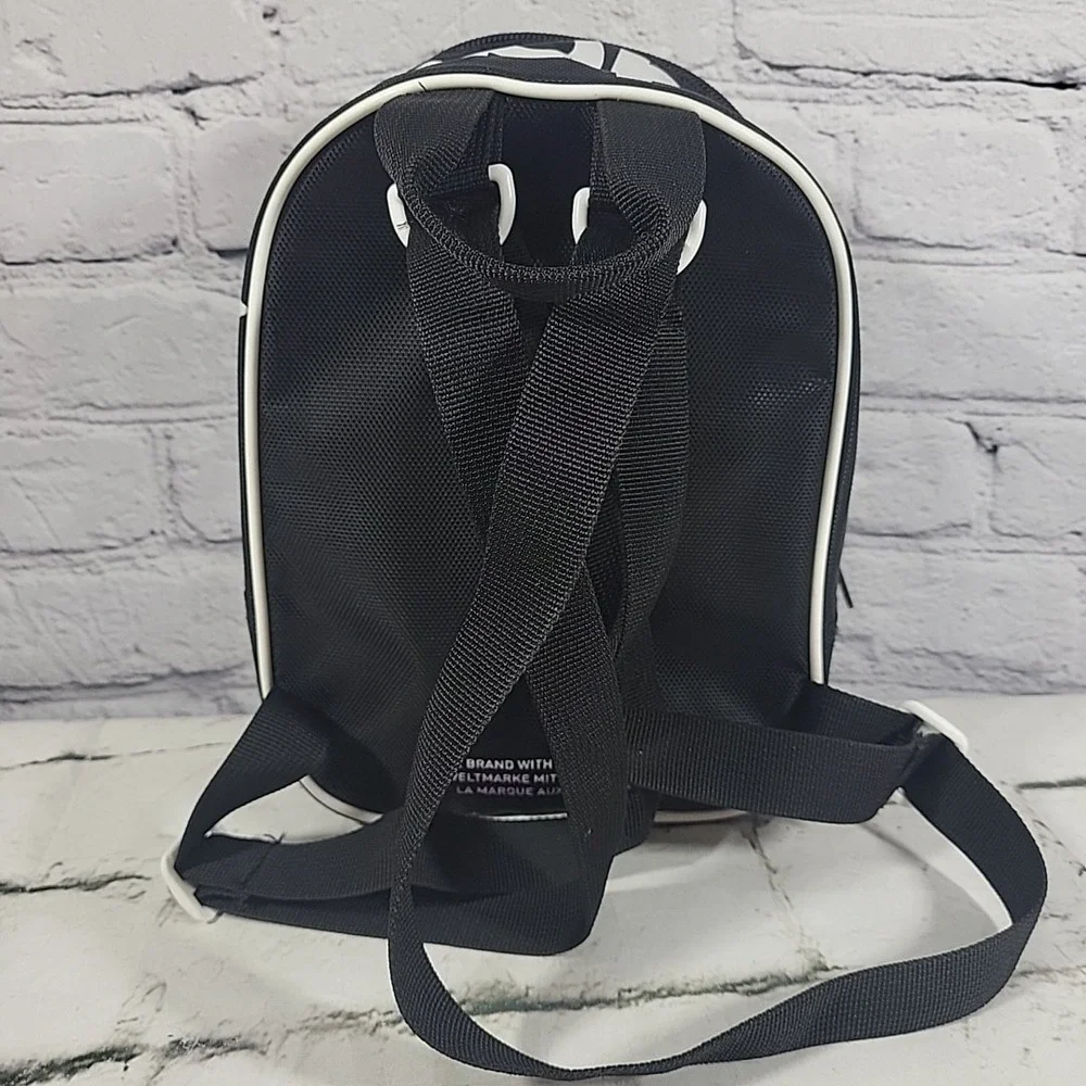 Adidas Originals‎ Santiago Black White Mini Backpack Makeup Travel Trefoil Logo